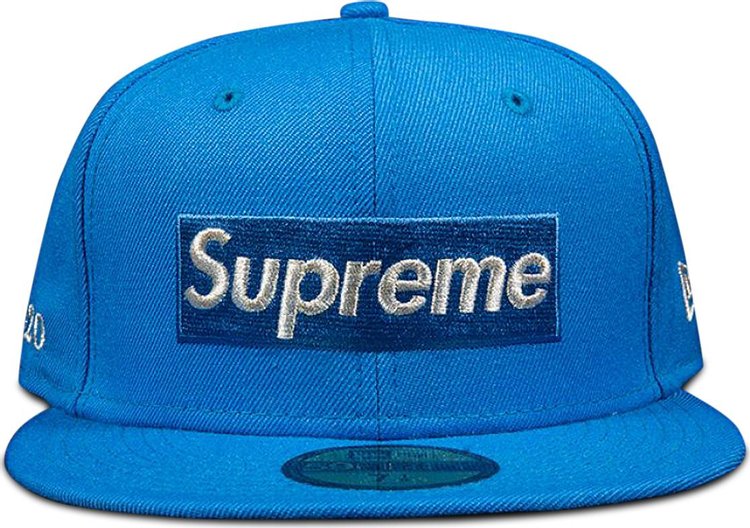 Box logo hat Supreme Blue size 22.2 Inches in Cotton - 30466962