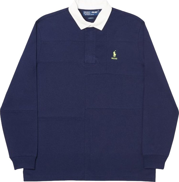 Palace x Ralph Lauren Pieced Rugby Polo 'French Navy'