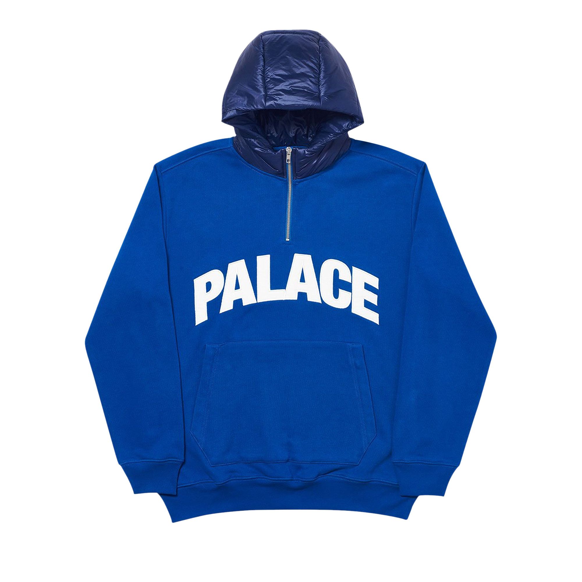 Buy Palace Puffer Hood 'Blue' - P18CS077 | GOAT