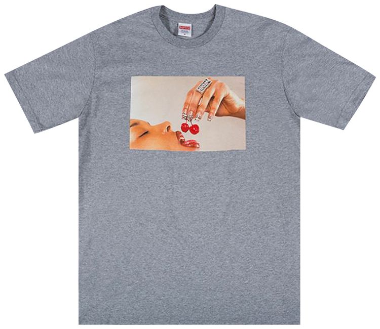 Supreme Cherries Tee Heather Grey