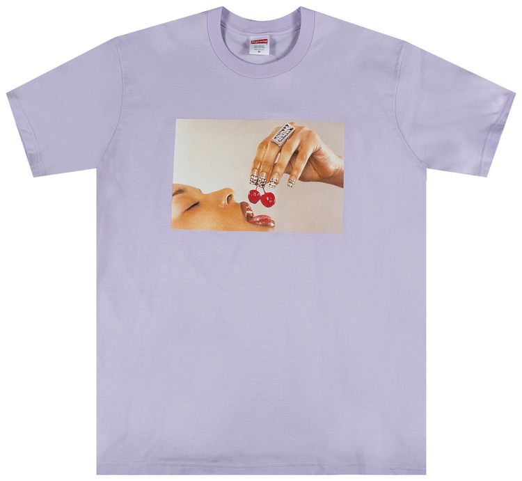 Supreme Cherries Tee Light Purple