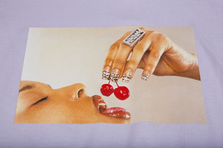 Supreme Cherries Tee Light Purple