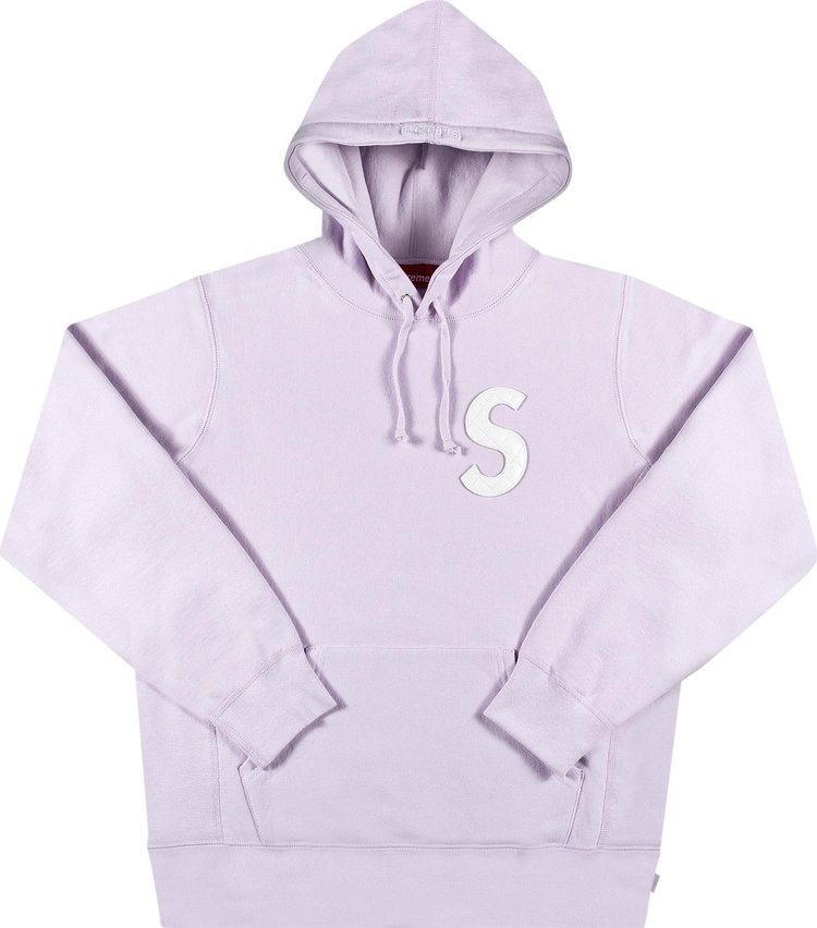 Supreme S Logo Hooded Sweatshirt 'Light Purple'