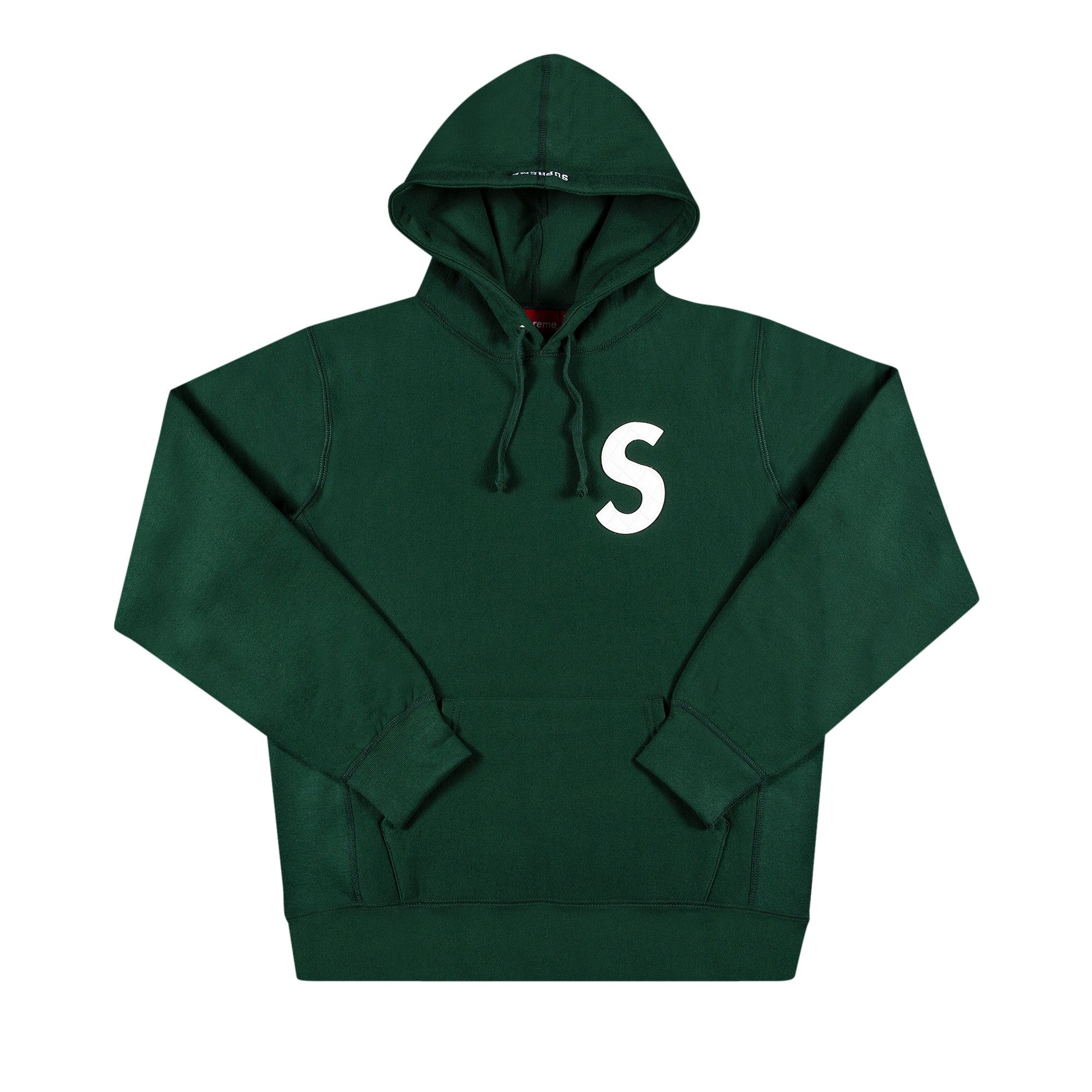 Supreme S Logo Drawstring Hoodie | Green | FARFETCH