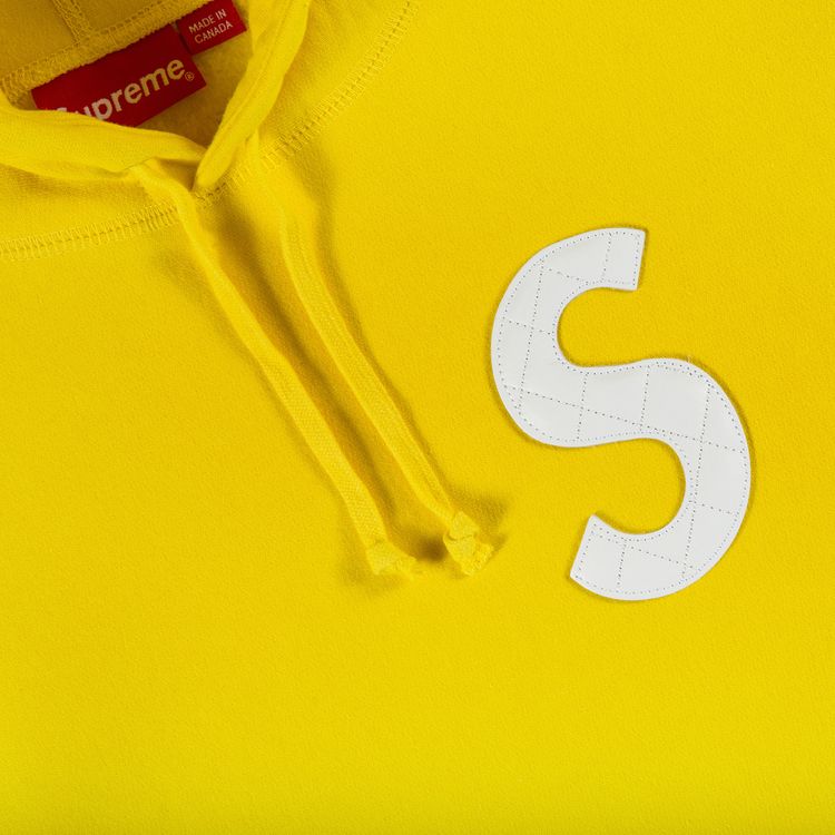 Supreme S Logo Hooded Sweatshirt Yellow