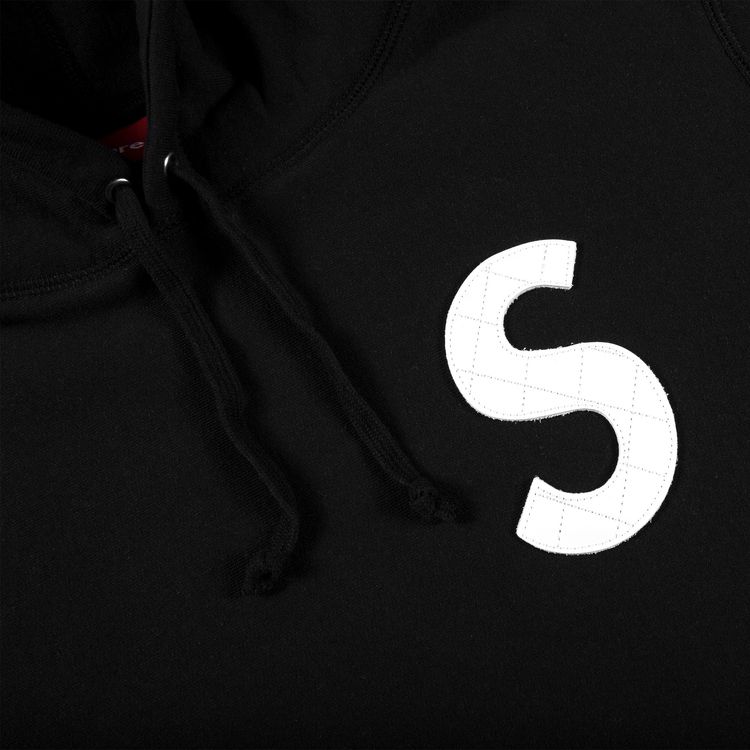 Supreme S Logo Hooded Sweatshirt Black