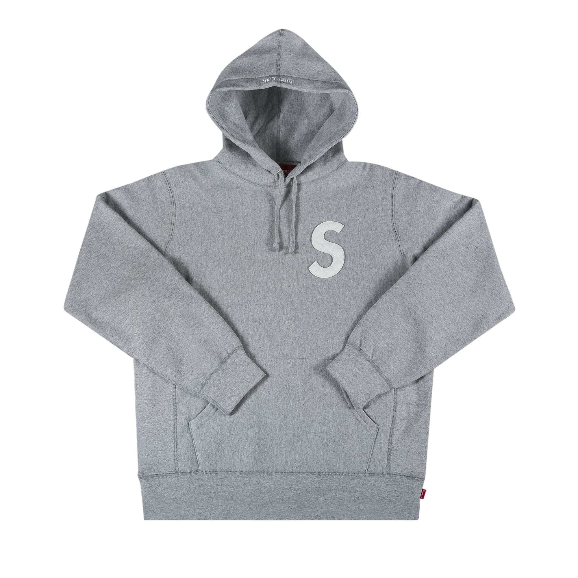 Supreme S Logo Hooded Sweatshirt 'Heather Grey'