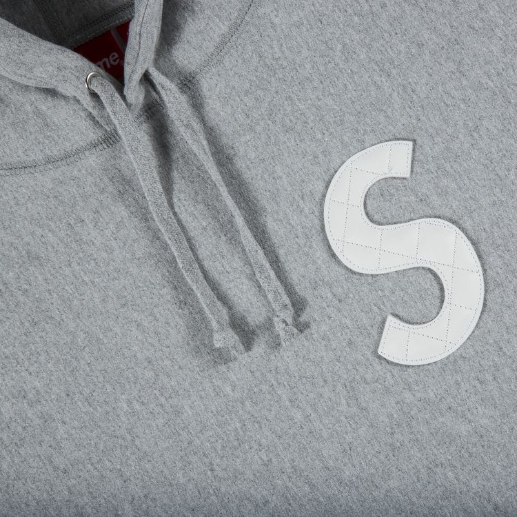 Supreme S Logo Hooded Sweatshirt Heather Grey