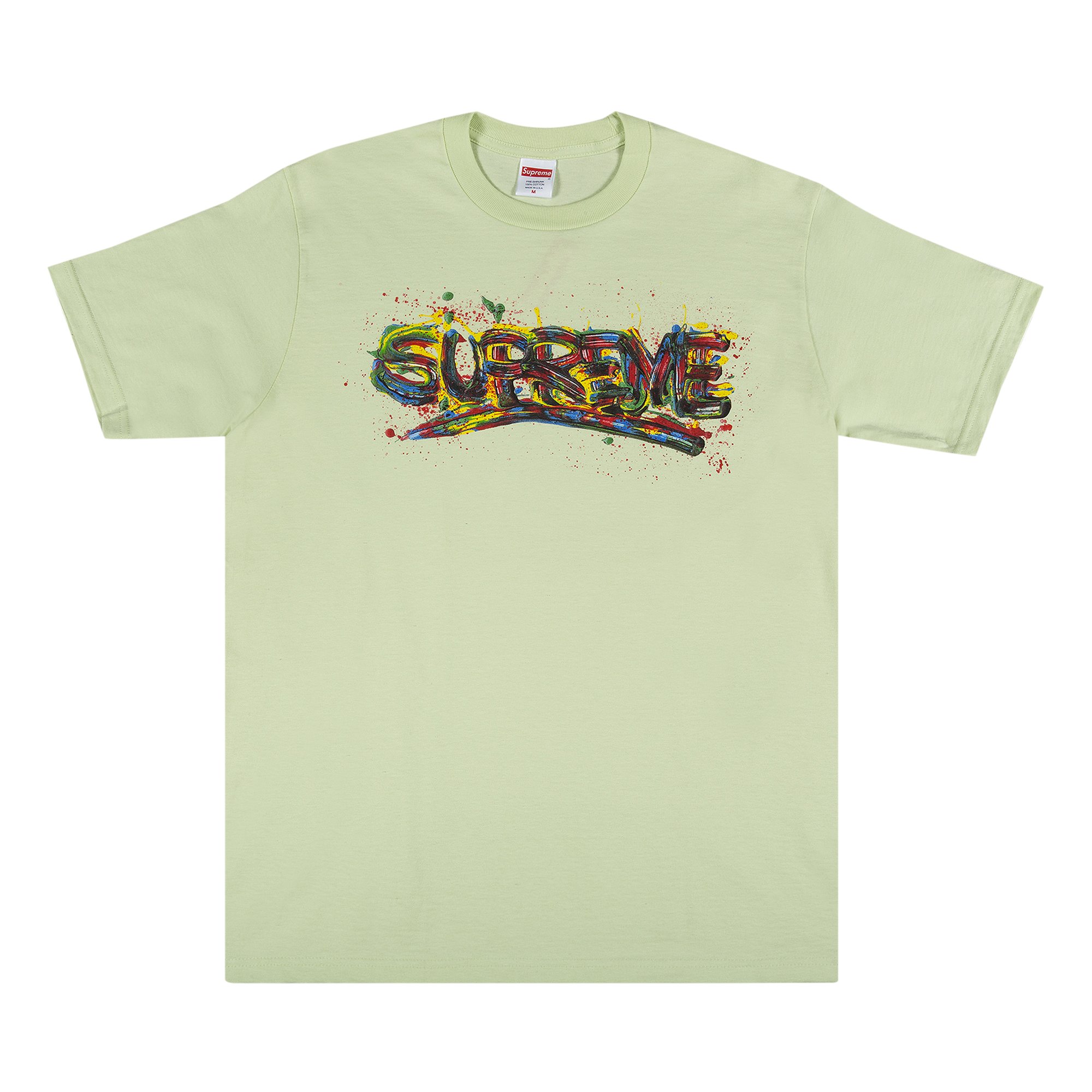 直売特注supreme Paint Logo Tee Tシャツ/カットソー(半袖/袖なし)
