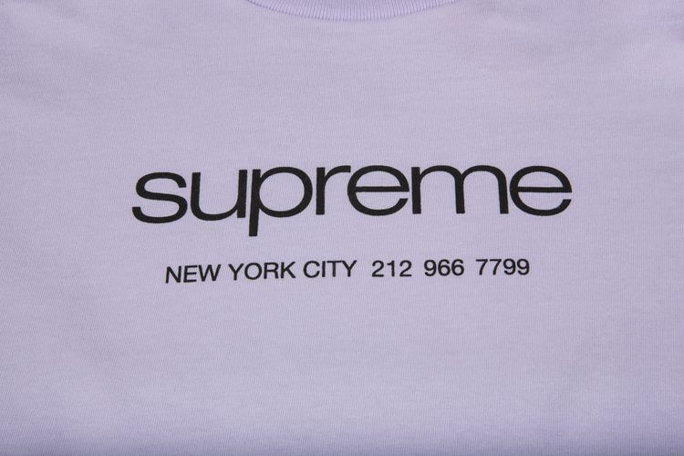 Supreme Shop Tee Light Purple