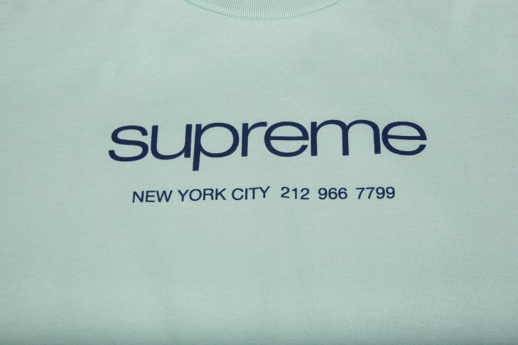 Supreme Shop Tee Light Teal