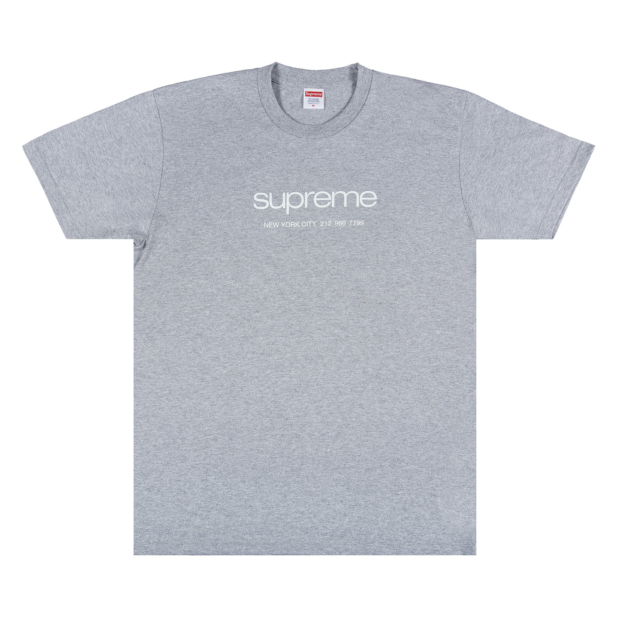 Supreme Shop Tee Heather Grey