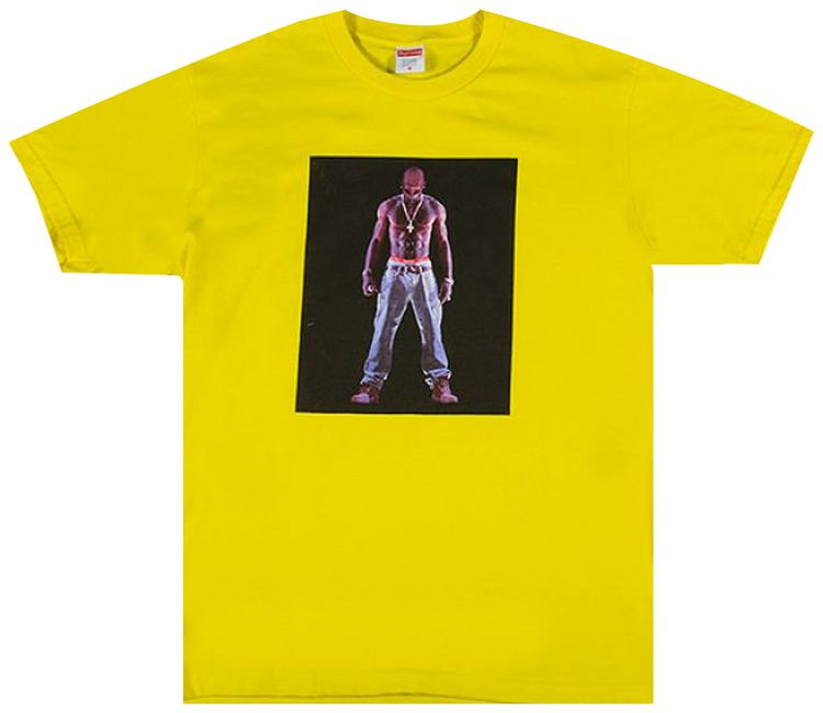 Supreme Tupac Hologram Tee Yellow