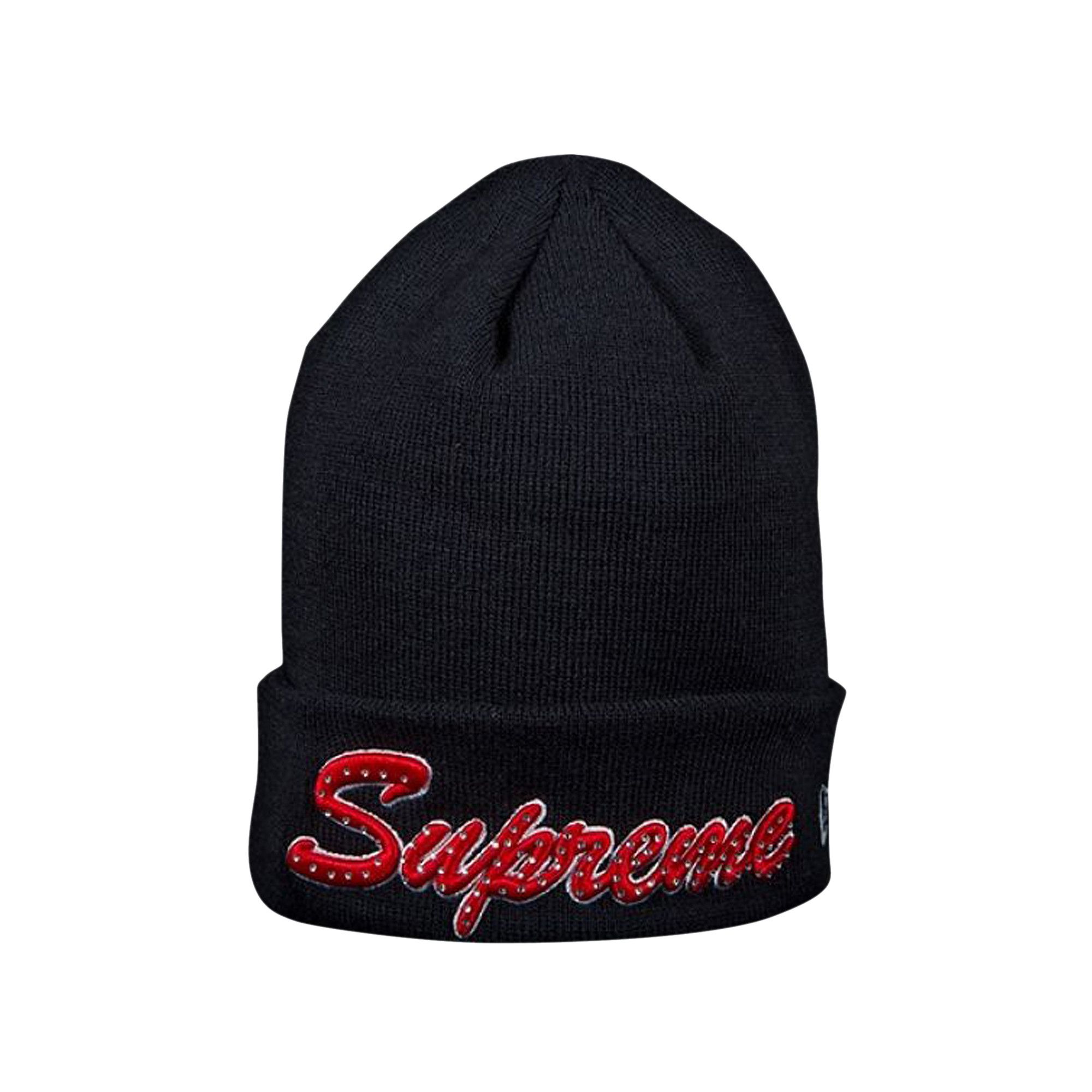 Buy Supreme x New Era Script Beanie 'Navy' - FW18BN57 NAVY | GOAT