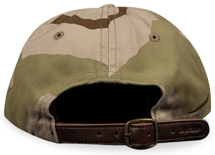 Supreme Side Pocket Script Logo 6 Panel Cap Desert Camo