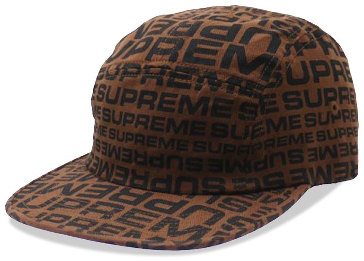 Supreme Repeater Camp Cap Brown