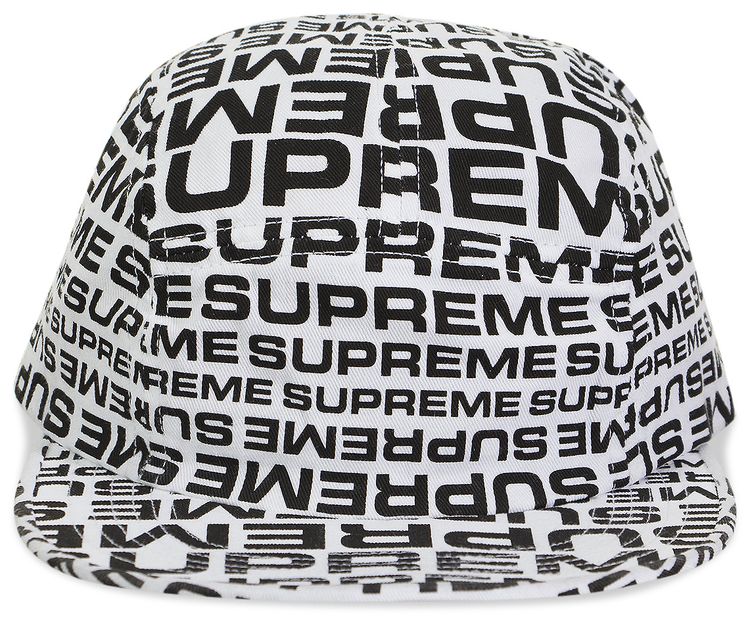 Supreme Repeater Camp Cap White