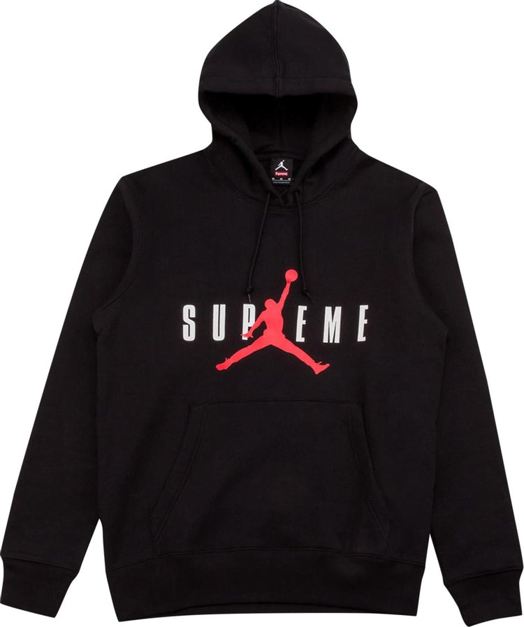 Supreme x Jordan Hooded Pullover 'Black