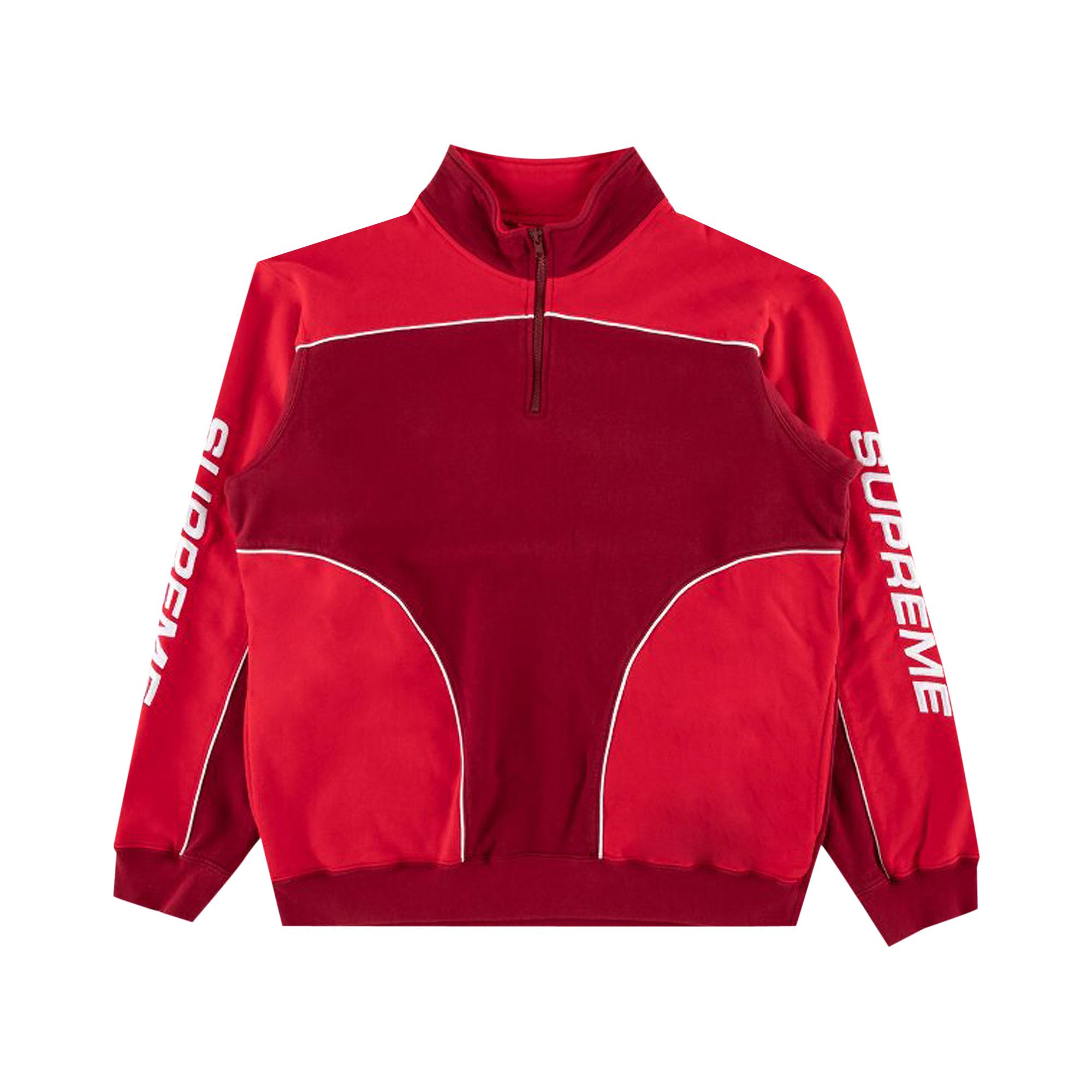 Supreme Speedway Half Zip Sweatshirt Cardinal