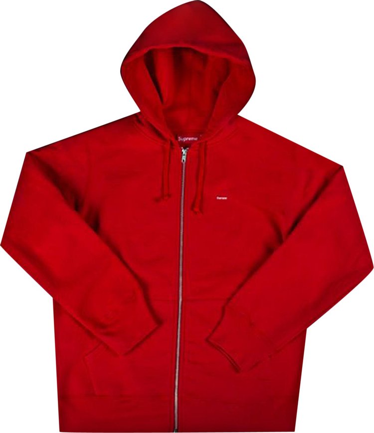 Supreme Small Box Zip Up Sweatshirt 'Red'