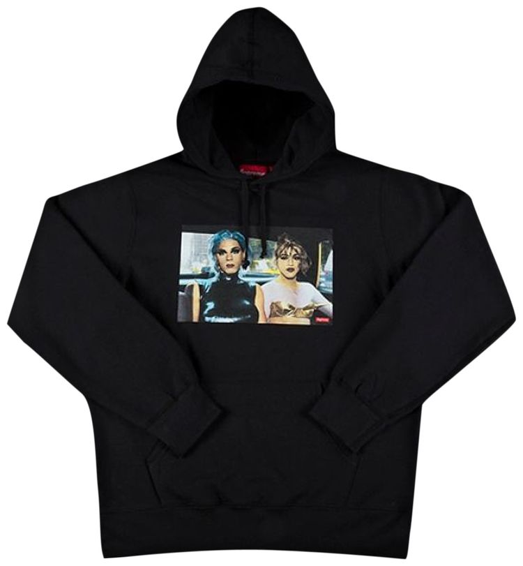 Supreme Nan Goldin Misty and Jimmy Paulette Hooded Sweatshirt Black