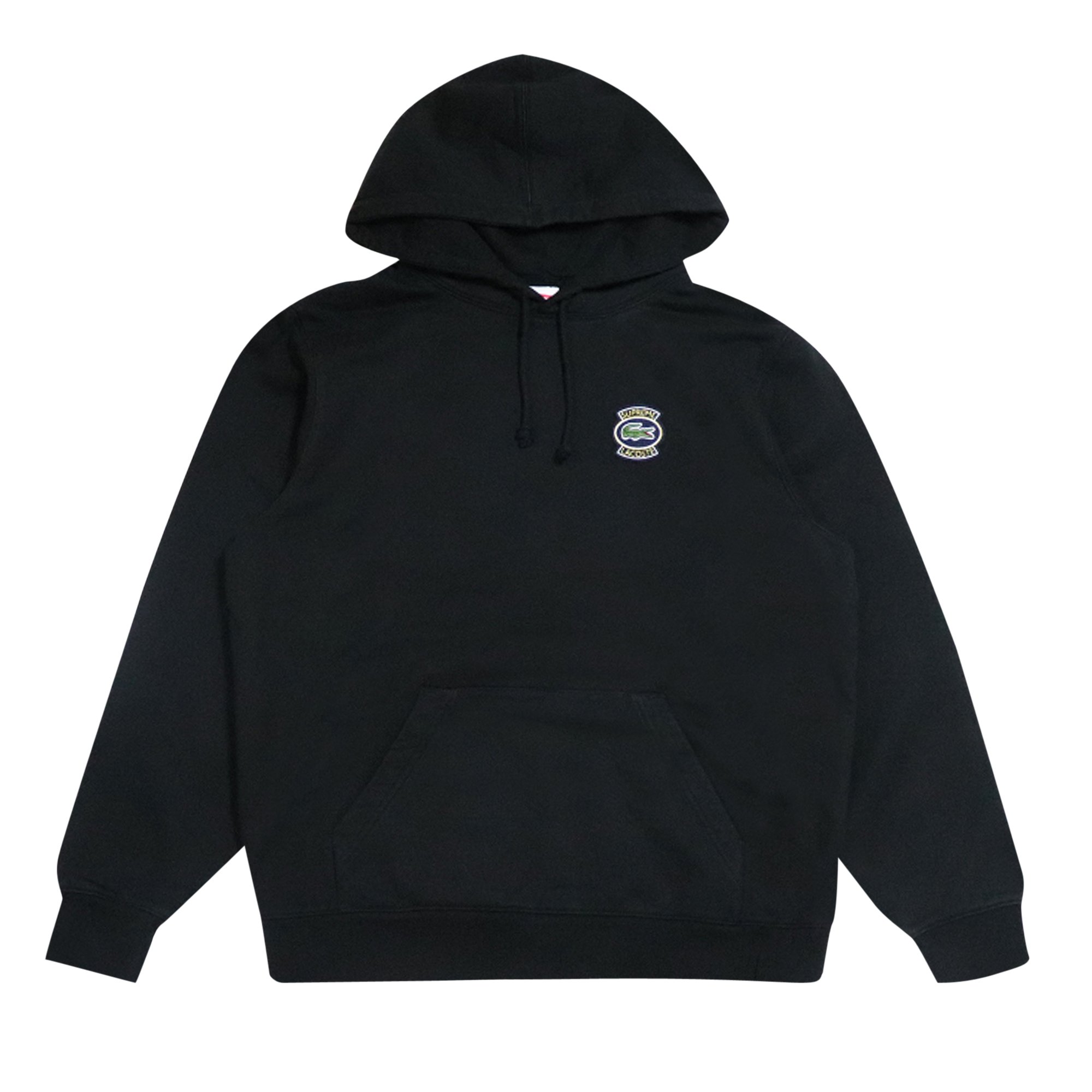 Supreme x Lacoste Hooded Sweatshirt 'Black'