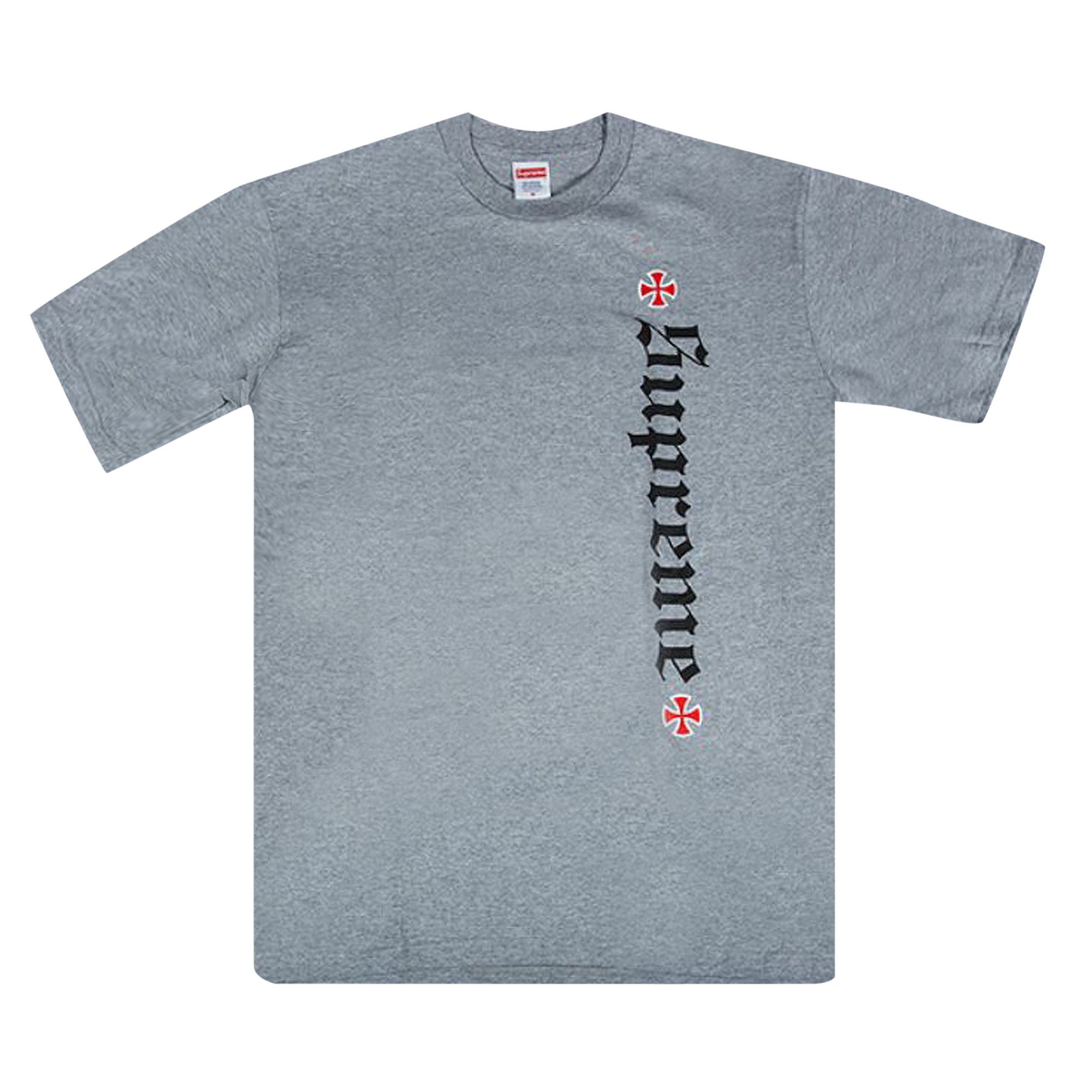 Buy Supreme Independent Old English Tee 'Heather Grey' - FW17T5