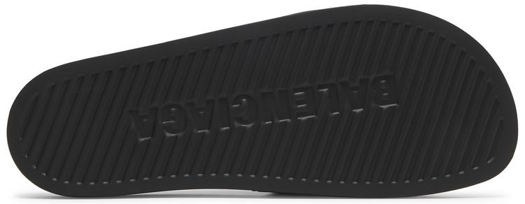 Balenciaga Pool Slides Black Red