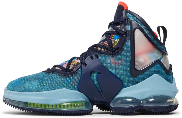 Nike LeBron 19 Fast Food   Dutch Blue