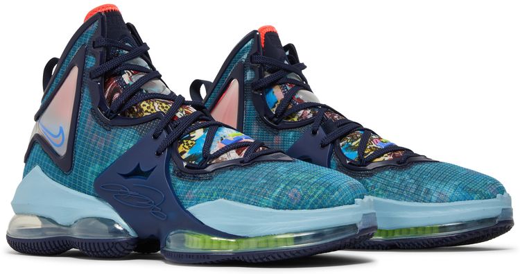 Nike LeBron 19 Fast Food   Dutch Blue