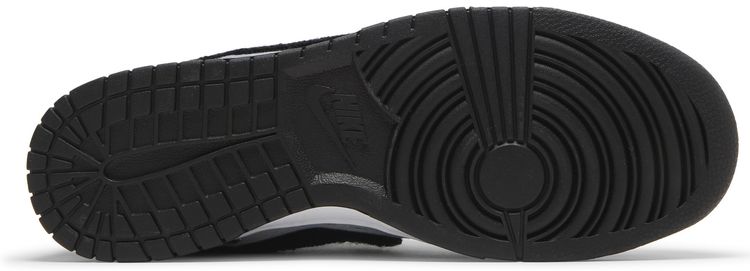 Nike Dunk Low Chenille Swoosh   Black Grey Fog