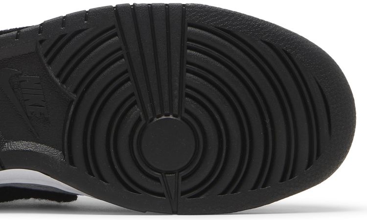 Nike Dunk Low Chenille Swoosh   Black Grey Fog