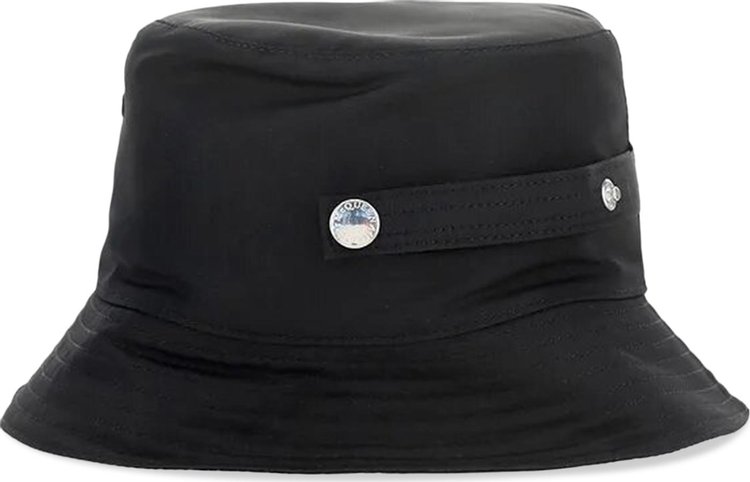 Alexander McQueen Tonal Graffiti Bucket Hat Black