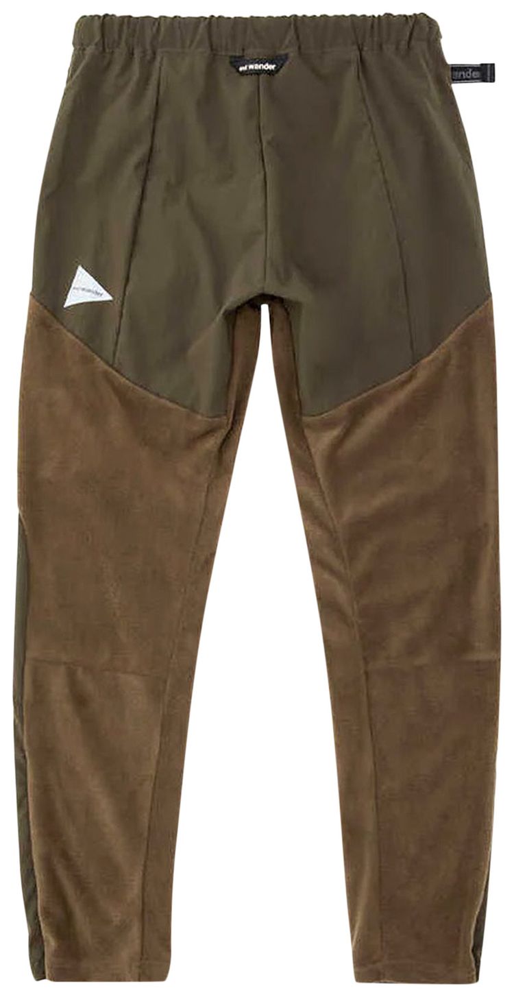 And Wander Fleece Base Pants Khaki