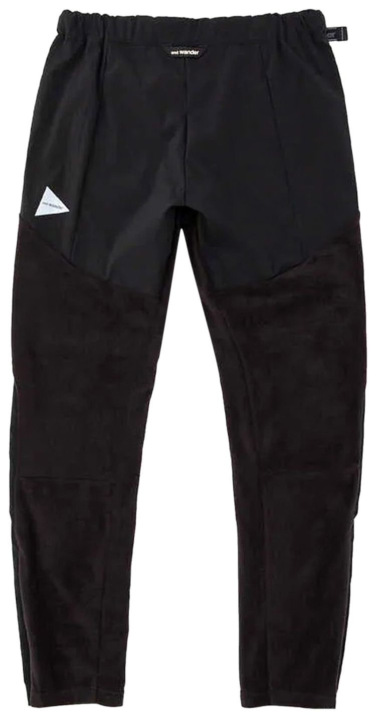 And Wander Fleece Base Pants Black