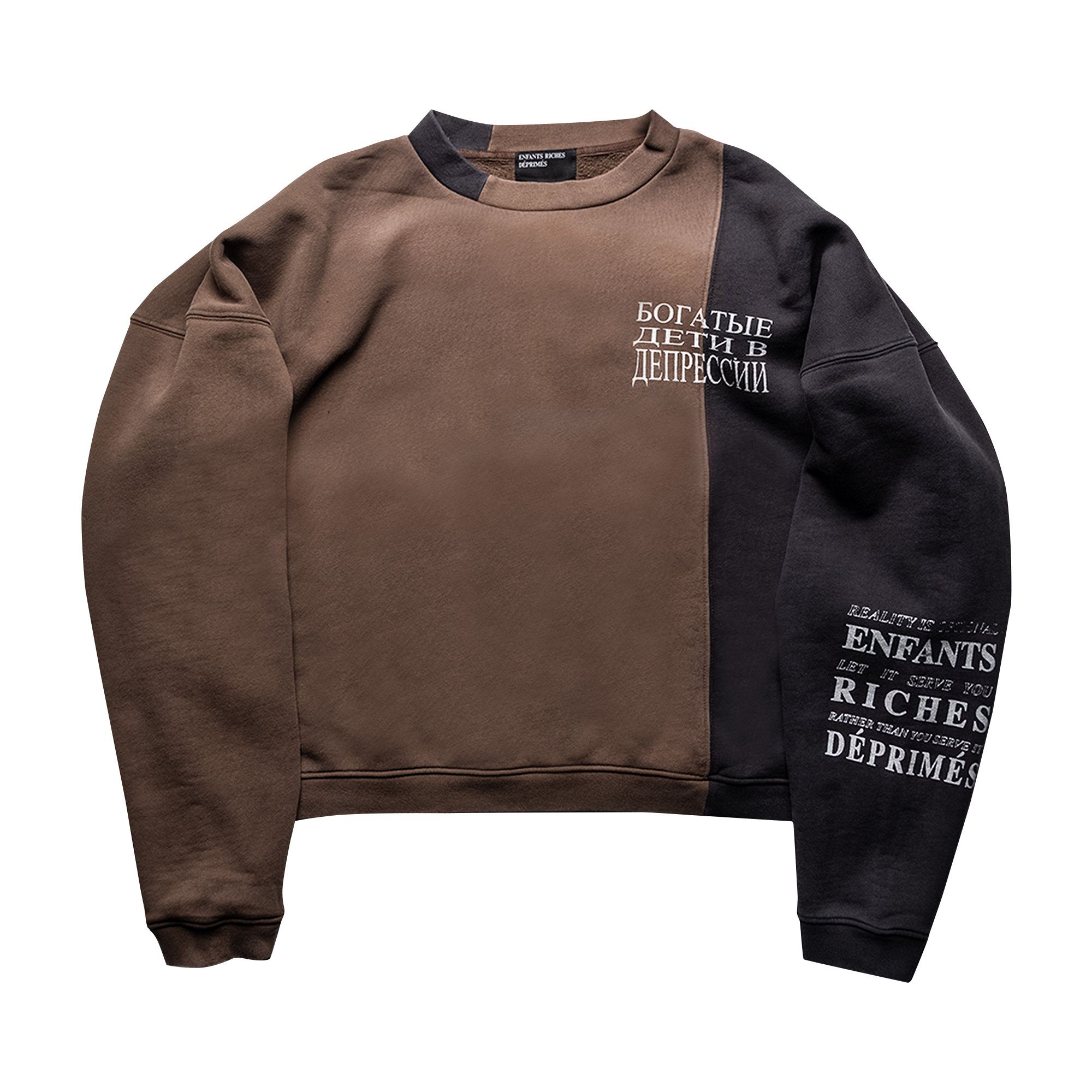 Buy Enfants Riches Déprimés Russian Tattoo Paneled Crewneck