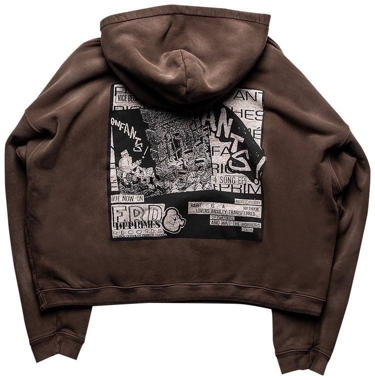 Enfants Riches Deprimes ERD Records Hoodie Faded BrownMulticolor