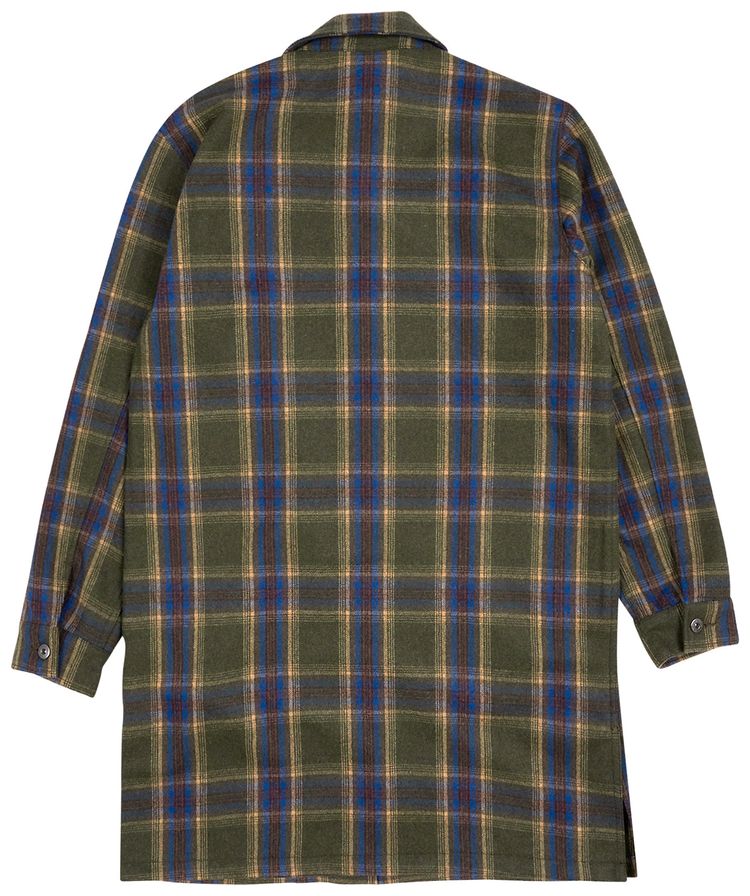 Pleasures Soul Plaid Trench Green