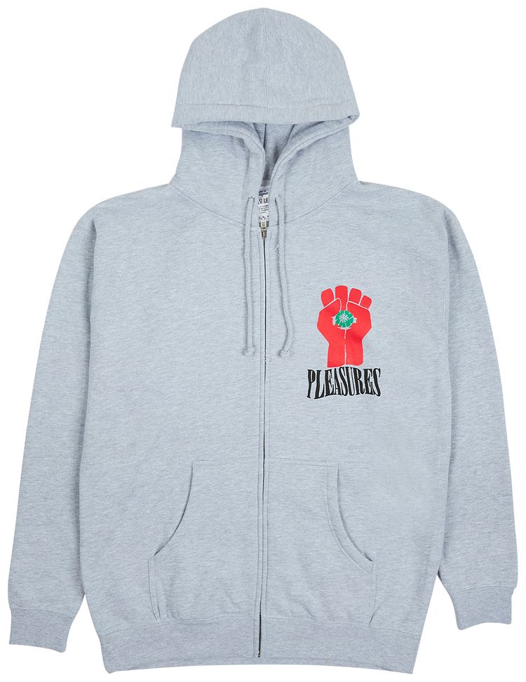 Pleasures HST Zip Hoodie Heather Grey