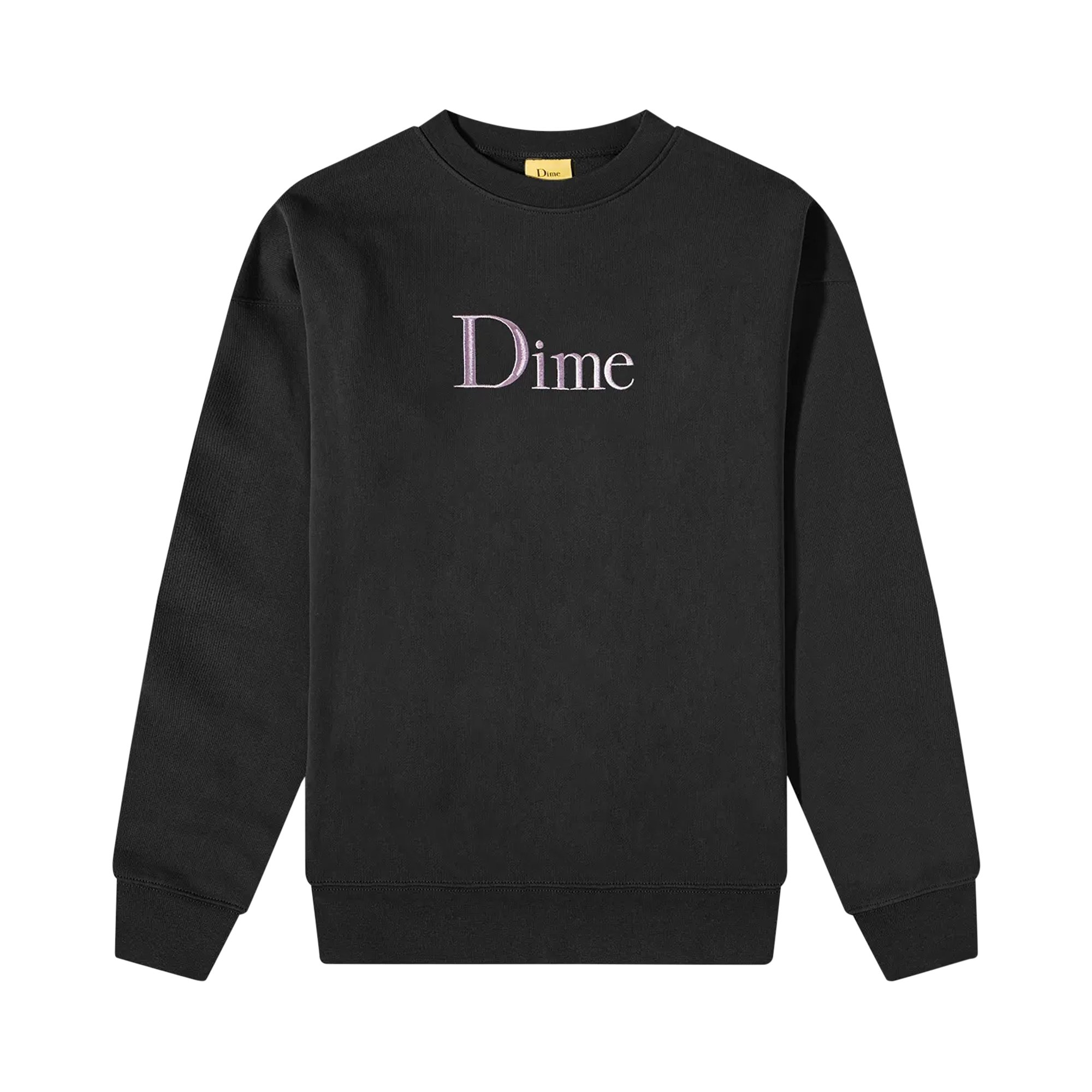 Buy Dime Classic Logo Crewneck 'Black' - DIMED2F8BLK | GOAT