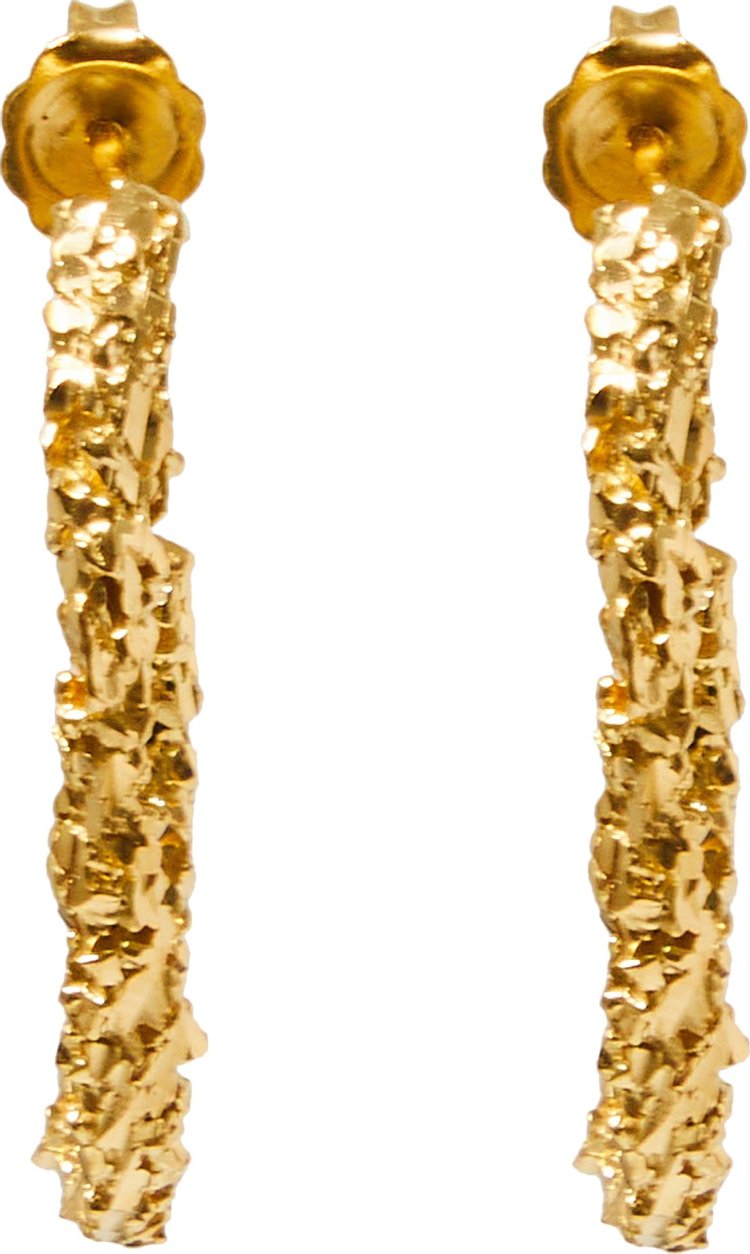 Veneda Carter VC003 Medium Open Hoop Earring Gold Vermeil