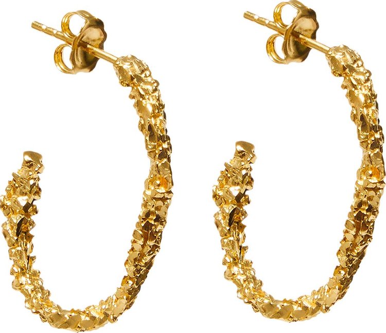 Veneda Carter VC003 Medium Open Hoop Earring 'Gold Vermeil'