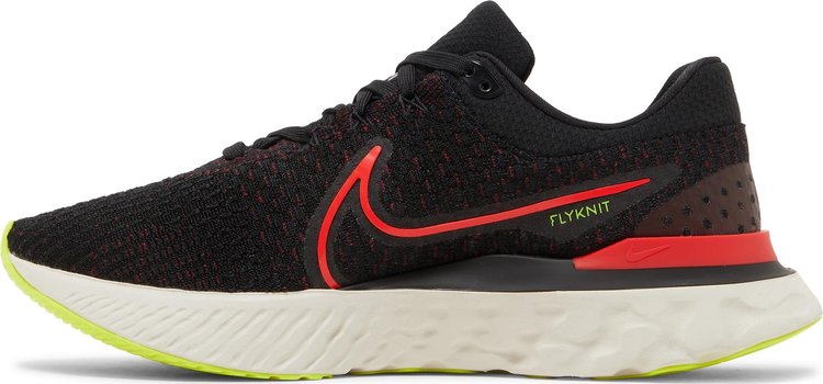 React Infinity Run Flyknit 3 Black Siren Red