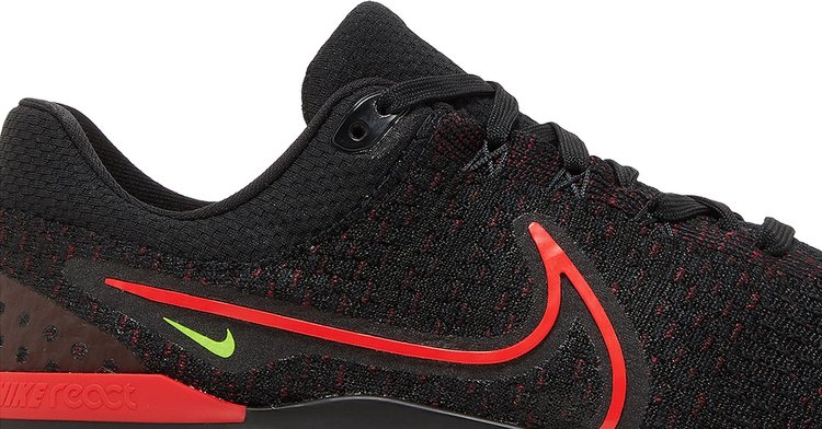 React Infinity Run Flyknit 3 Black Siren Red