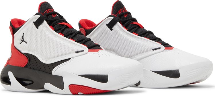 Jordan Max Aura 4 White Black University Red