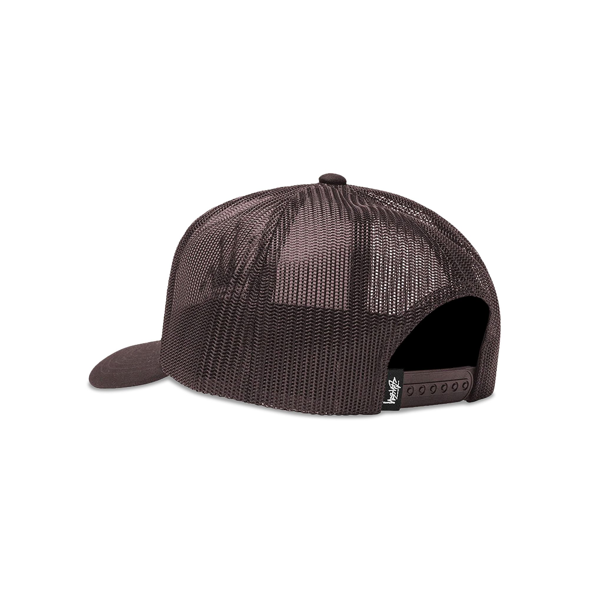 Stussy Crown Stock Trucker Cap Black | BSTN Store