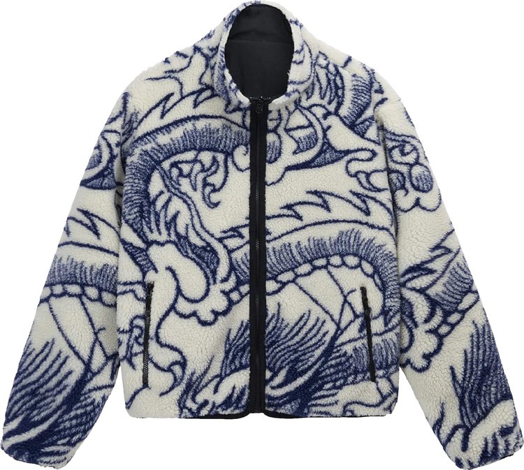 Stussy Dragon Sherpa Jacket 'Natural'