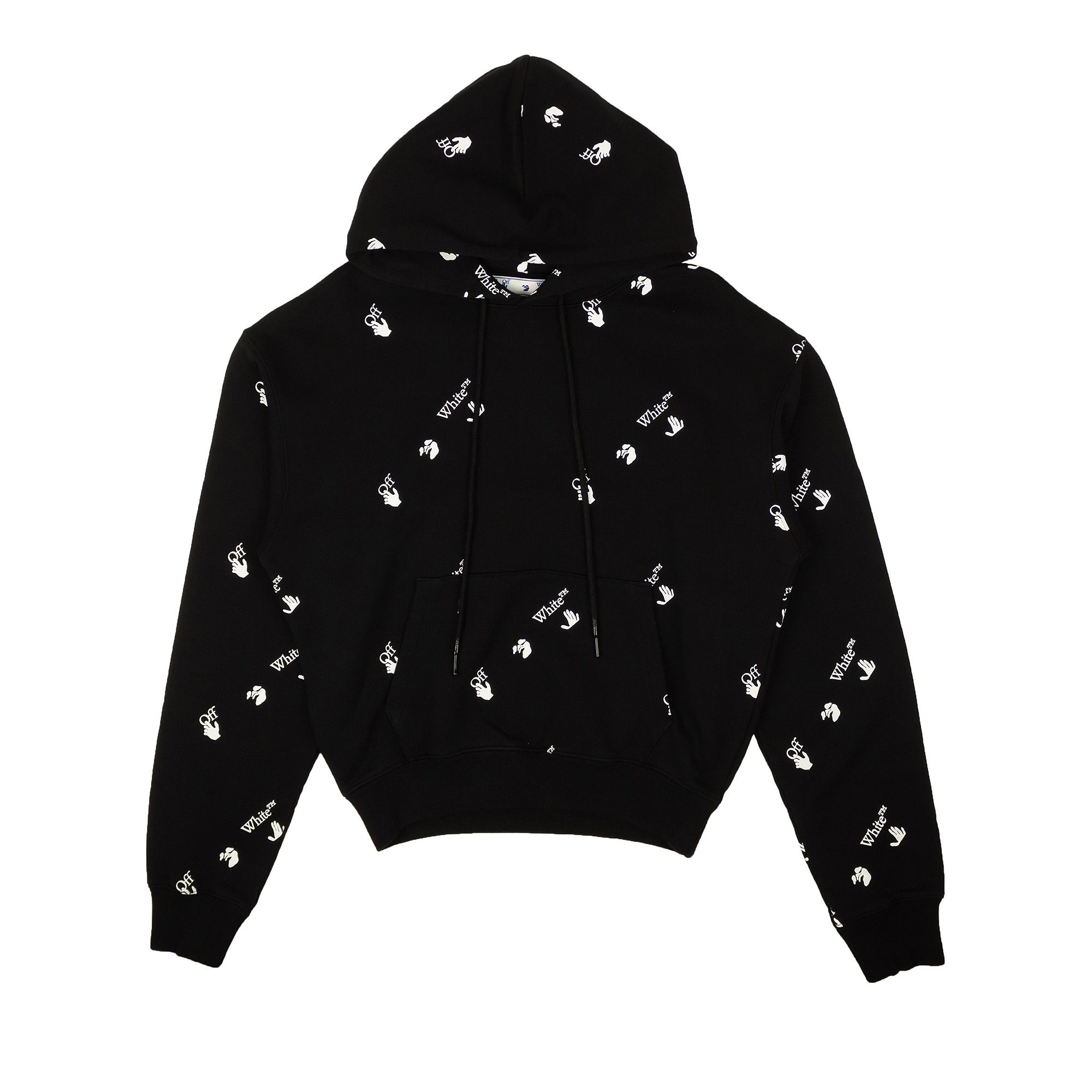All black off white sales hoodie