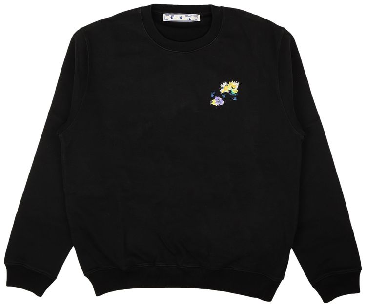 Off White Check Arrows Crewneck BlackWhite