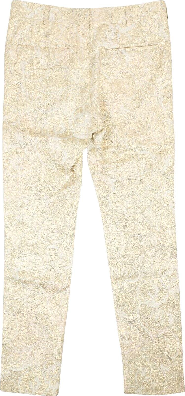 Comme des Garcons Floral Pants Gold